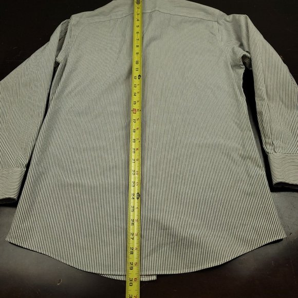 Ralph Lauren Mens 15 32 / 33 Shirt Black Label Button Up Black Stripe Slim Fit - Picture 9 of 10